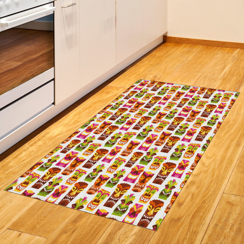 East Urban Home Tiki Bar Brown Area Rug Wayfair